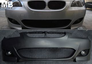 04 07 BMW E60 5 Series M5 Style PP Front Bumper Fog Light Projector Clear No PDC