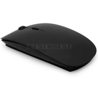 New Black Slim USB Receiver Wireless 2 4G Optical Mouse Mice for Laptop PC