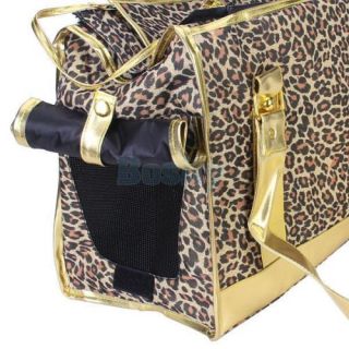 Pet Care Pet Dog Cat Carrier Bag Tote Handbag PU Oxford Leopard High Quality New