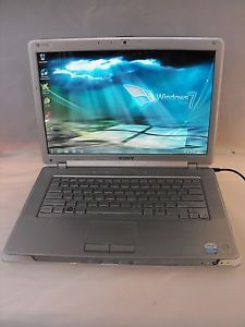 Sony Vaio VGN CR508E Laptop Used Clean Install Windows 7 Tested Working