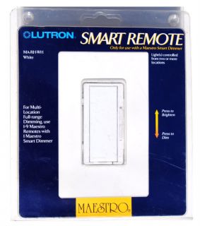 Lutron Maestro Smart Remote 3 Wire Light Dimmer Switch Control MA RH WH White