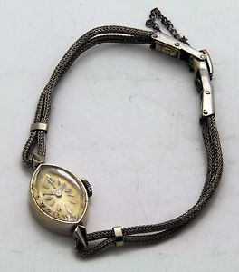 Vintage Rolex 14k White Gold Ladies Wrist Watch Adj 2 POS Working 