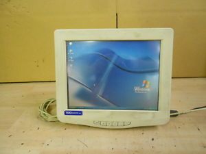 Tekvisions Flat Panel 12 '' Touch Screen Monitor POS Home 400A Working Free SHIP