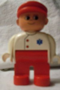 Lego Duplo Paramedic Man Doctor Nurse Medic Rescue Figure Free SHIP