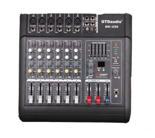 6 Channel 1000W Professional Power Mixer Amplifier PA System Karaoke Player New