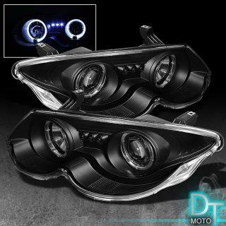 99 04 Chrysler 300M Black Halo Projector Head Lights