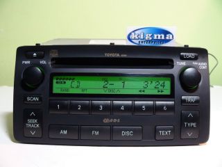Toyota Corolla 2004 2007 6 Disc in Dash CD Changer A51814 Tested 58713AG