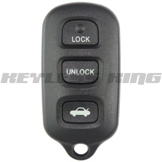 New Replacement Keyless Entry Remote Key Fob Clicker Trunk for Toyota HYQ12BAN
