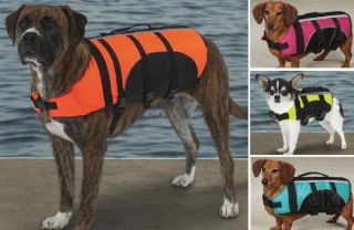 Dog Life Jacket Guardian Gear Pet Preserver Vest Aquatic Safety Swim Water