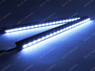Super Slim Bright White LED Daytime Running Light DRL Daylight Fog Lamp Kit A