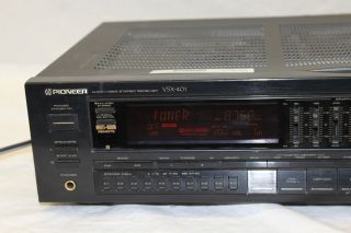 Pioneer VSX 401 Audio Video Stereo Receiver Dented Top Powers on Untested