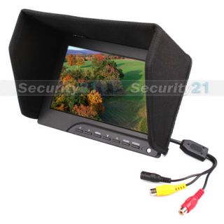 7" Audio Video TFT LCD Color Monitor OSD Support FPV Aerial System Mirror Image