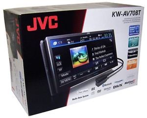 JVC KW AV70BT Double DIN 7" Touch Panel Monitor Car Receiver Radio DVD CD USB