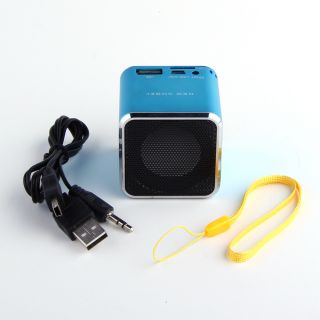 USB Portable Micro SD TF Mini Speaker Player w FM Radio for Laptop  MP4 Phone