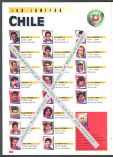 Programme France Soccer World Cup 1998 Argentina vs Chile L K