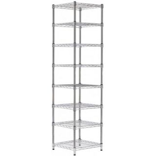 New 8 Shelf Chrome Wire Shelving Unit for Display or Storage Different WIDTH8