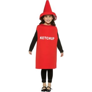 Ketchup Bottle Kids Halloween Costume One Size 7 10 New