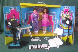1976 Donny Marie Osmond TV Show Play Set Stage Mattel 2 Dolls Accessories