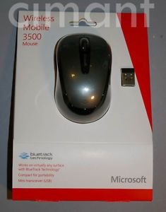 Microsoft Wireless Mobile Mouse 3500 Gray New SEALED