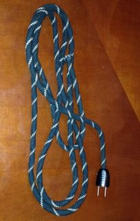 Vintage Cloth Electrical Power Cord for Small Appliance or Lamp 7 Feet Long
