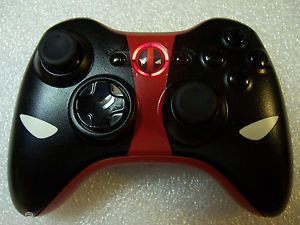 Custom Microsoft Xbox 360 Wireless Controller Shell Deadpool Red LEDs Guide