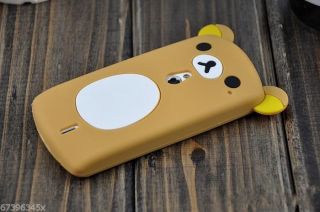 Lovely Cute Teddy Bear Silicone Case for Sony Ericsson Xperia V MT11i Neo MT15i