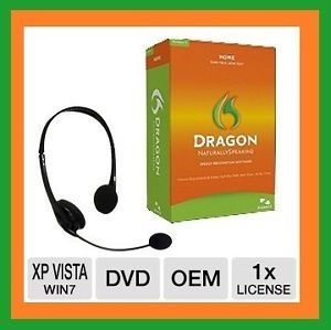 Dragon Naturally Speaking 11 5 Speech Voice Recognition Software Headset 11 Home