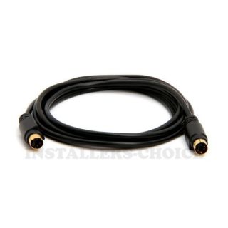 6 ft Feet s Video 4 Pin Male to Male Cable Cord SVideo Gold Plated for DVD HDTV
