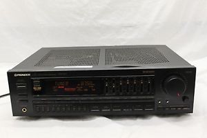 Pioneer VSX 401 Audio Video Stereo Receiver Dented Top Powers on Untested