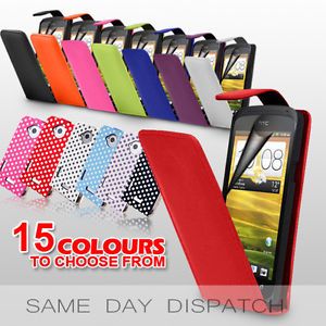 Leather Flip Case Cover for HTC One x Plus Free Screen Protector