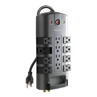 Belkin 12 Outlet Pivot Plug Surge Protector with 8 Foot Cord New