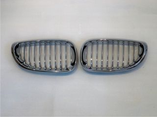 2004 2009 BMW E60 E61 Chrome Front Hood Grill Grille Vent