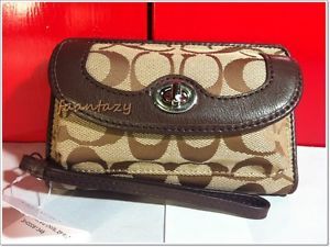 NWT Coach Signature Brown Wallet