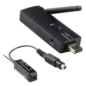 Mini Wireless USB DVR Receiver Cam Micro Spy Camera 4CH DVR Kit Motion Detect