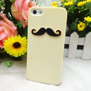 Multi Color Chaplin Dumb Show 3D Gentleman Mustache Case Cover for iPhone 5 5g