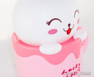 Rechargeable Lovely Cute Cartoon Rabbit Lamp LED Baby Kid's Bedroom Night Light
