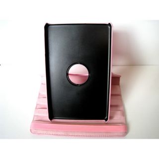 New Kindle Fire PU Leather 360 Rotate Hard Case Cover Stand Pink
