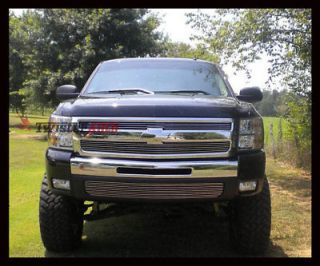 Billet Grille Insert 07 08 09 Chevy Silverado 1500 Front Grill Combo Aluminum