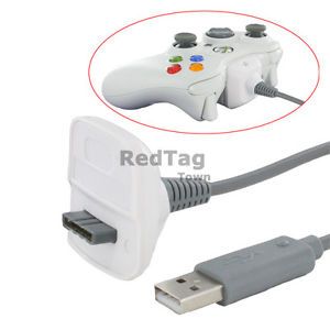 USB Charging Cable USB Charger Replacement for Xbox 360 Wireless Game Controller