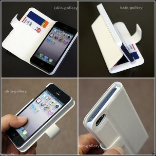 WT Card Holder Wallet PU Leather Case Cover for Apple iPhone 5 6th Flip Stand