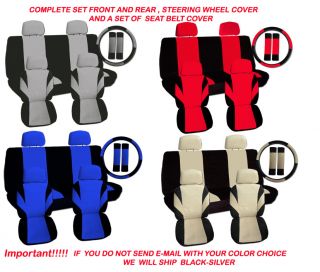 13pc Set Car Seat Covers Matching Accessories 05 09 Chevy Cobalt Choose Colors