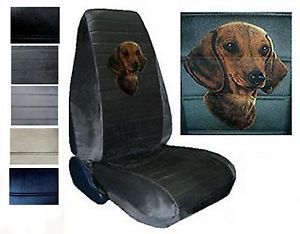 Velour Seat Covers Car Truck SUV Dachshund High Back PP Z