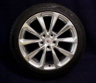 Cadillac XTS 2013 19" 10 Spoke Polished Alloy Wheels Goodyear Tires Set of 4