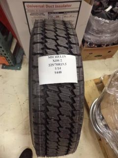 2 Michelin XDS 2 225 70 19 5 Heavy Duty Truck Tires Brand New Pair Tow Tractor