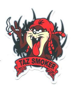 Taz Devil Tasmanian Rasta Smokers Motorcycle Car Van Truck Decals Sticker U103
