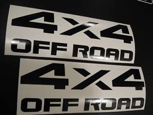 2 4x4 Off Road Truck Decals Stickers Black