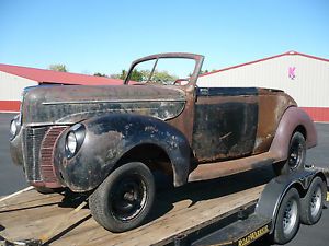1940 Ford Convertible Deluxe Project Hot Rat Rod 1932 40 Open Car Doors Grille