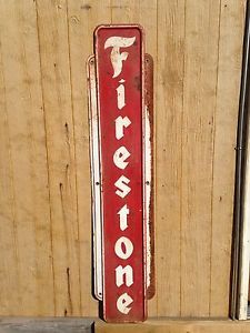 Vintage Firestone Tires Gas Oil Sign