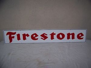 Firestone Tires 41" Metal Gas Oil Sign Very Neat 