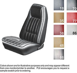 1980 1981 Chevy Camaro Standard Vinyl Bucket Seat Covers Pair 8 Colors Available